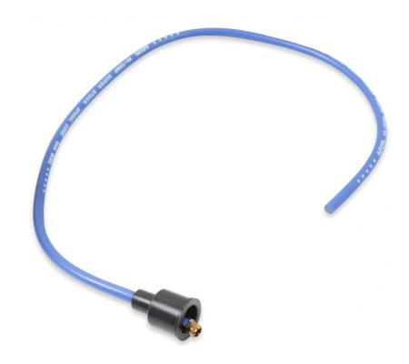 Spark Plug Wire Set 8MM Universal Blue Wire With Blue Straight Boots 5040B 8MM Super Stock Spark Plug Wires Feature A Spiral Core And Blue Silicone Jacket ACCEL