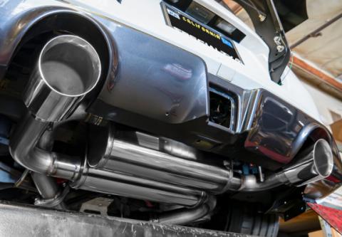 09-20 Nissan 370Z Z34 Cat Back Exhaust with Burnt Tips Stillen