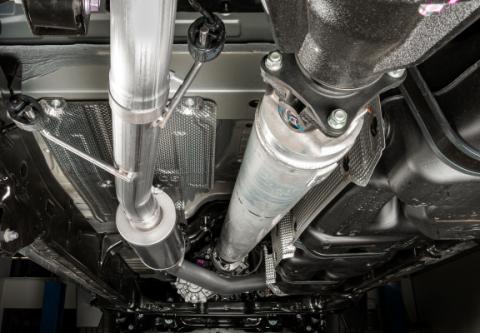 24-Present Toyota Tacoma Side Exit Cat Back Exhaust with Black Tip Stillen