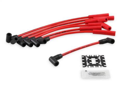 Spark Plug Wire Set Super Stock Spiral Core 8MM Jeep L6 Red These 8MM Custom Fit Super Stock Spiral Core Spark Plug Wires Fit Select Jeep L6 Applications ACCEL