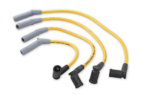 Spark Plug Wire Set Super Stock Spiral 8MM 77-80 Ford Fiesta Yellow ACCEL