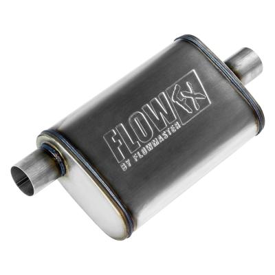 Flow Fx Muffler Flow Fx Muffler 2.25 Offset In/ 2.25 Center Out Moderate Sound Stainless Steel Flowmaster