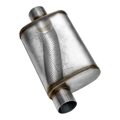 Flow Fx Muffler Flow Fx Muffler 2.25 Offset In/ 2.25 Center Out Moderate Sound Stainless Steel Flowmaster