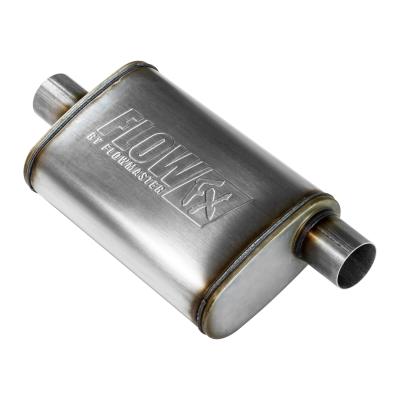 Flow Fx Muffler Flow Fx Muffler 2.50 Offset In/ 2.50 Center Out Moderate Sound Stainless Steel Flowmaster