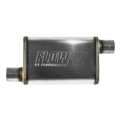 Flow Fx Muffler Flow Fx Muffler 2.50 Offset In/ 2.50 Offset Out Moderate Sound Stainless Steel Flowmaster