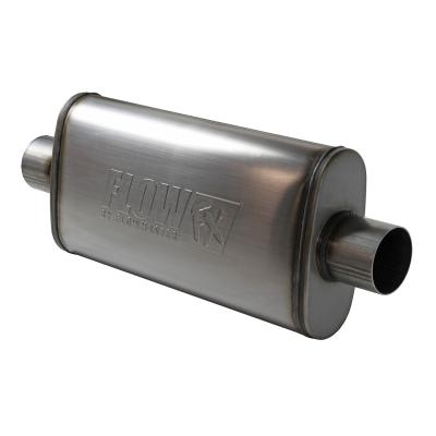 Flow Fx Muffler Flow Fx Muffler 3.00 Center In/3.00 Center Out Straight Through Performance Moderate Sound Stainless Steel Flowmaster