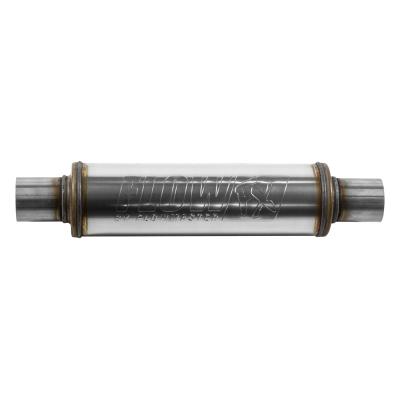 Flow Fx Muffler Flow Fx Muffler 2.25 In/Out Round Body Moderate Sound Stainless Steel Flowmaster