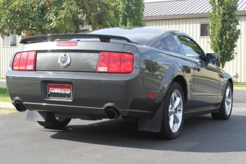 Flow Fx Axle-Back Exhaust System 2005-2010 Ford Mustang Gt, Shelby Gt, Gt500, California Special And Bullitt Cars With 4.6L And 5.4L Engines Aggressive To Moderate Sound Flowmaster