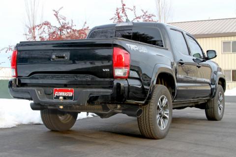 Flow Fx Cat-Back Exhaust System Fits 2016-2023 Tacoma 3.5L, Flow Fx, Stainless Steel, Dual Exit Exhaust System, 2/4 Wheel Drive, All Wheelbases Aggressive To Moderate Sound Flowmaster