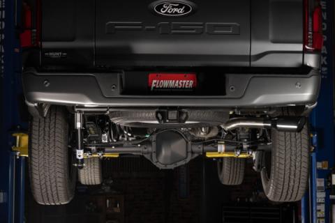 Signature Series Exhaust System Fits 2021-2025 Ford F-150 2.7, 3.5, 5.0-Liter, Signature Series Cat-Back, 304 Stainless Steel, Single Exit Exhaust Flowmaster
