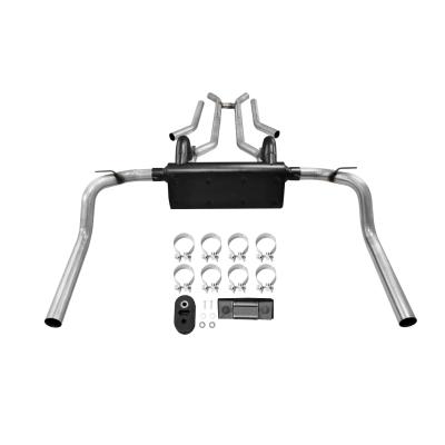 American Thunder Crossmember-Back Exhaust System Fits 1967-1974 Chevrolet Camaro, Pontiac Firebird With V8 Engine 2.50 Inch Stainless Steel Moderate Sound Flowmaster