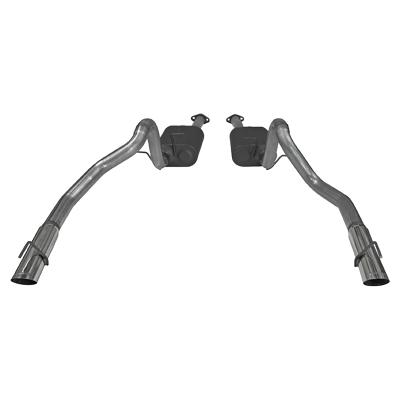 American Thunder Cat-Back Exhaust System 1999-2004 Ford Mustang Gt, Mach1 And Bullitt With 4.6L Sohc Engine, Stainless Steel Aggressive To Moderate Sound Flowmaster