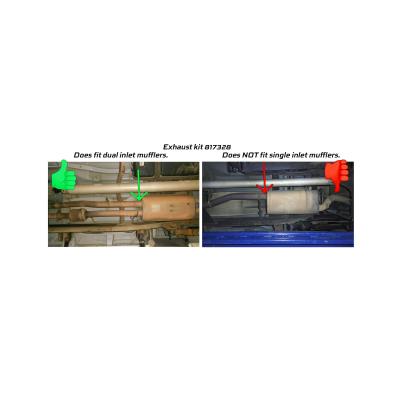 American Thunder Cat-Back Exhaust System 2001-2006 (2007 Classic) Silverado/Sierra 2500Hd/3500Hd With 6.0L Or 8.1L Engine With Dual Inlet Muffler. Stainless Steel Aggressive Sound Flowmaster