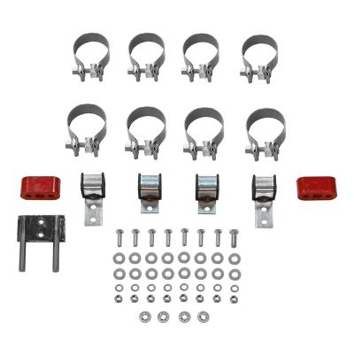 American Thunder Crossmember-Back Exhaust System Fits 1967-1972 Ford F-100/250/350 V8 With Side Tank, 2Wd Long Bed Only, 2.5 Inch 409 Stainless Steel, Dual Exit Flowmaster