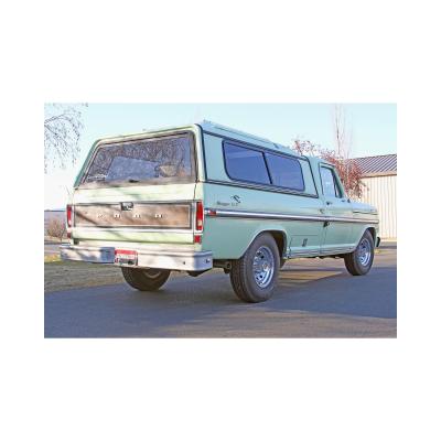 American Thunder Crossmember-Back Exhaust System Fits 1967-1972 Ford F-100/250/350 V8 With Side Tank, 2Wd Long Bed Only, 2.5 Inch 409 Stainless Steel, Dual Exit Flowmaster