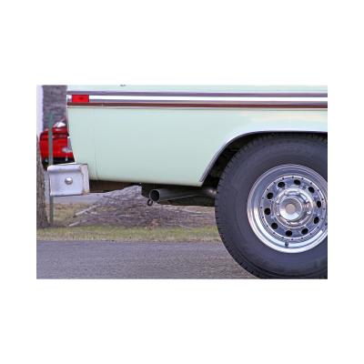 American Thunder Crossmember-Back Exhaust System Fits 1967-1972 Ford F-100/250/350 V8 With Side Tank, 2Wd Long Bed Only, 2.5 Inch 409 Stainless Steel, Dual Exit Flowmaster