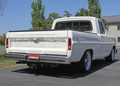 American Thunder Crossmember-Back Exhaust System Fits 1967-1972 Ford F-100/250/350 V8 Without Side Tank, 2Wd Short And Long Bed, 2.5 Inch 409 Stainless Steel, Dual Exit Flowmaster