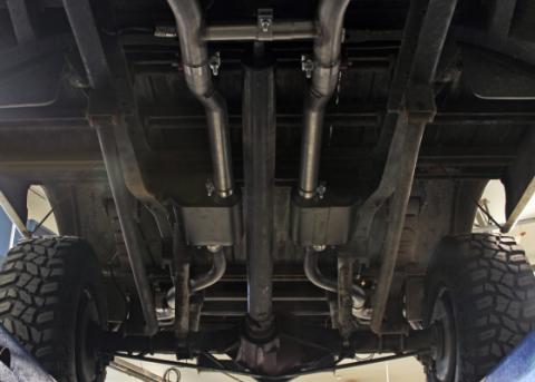 American Thunder Crossmember-Back Exhaust System Fits 1967-1972 Chevrolet/Gmc K10, K15/K1500, K20, K25/K2500 4Wd Trucks With V8 Engines, 2.50 Inch 409 Stainless Steel Flowmaster