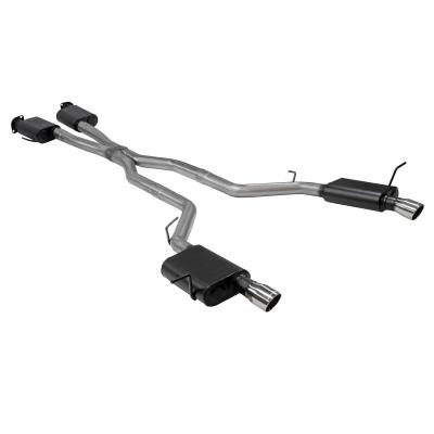 American Thunder Cat-Back Exhaust System Fits 2018-2024 Dodge Durango 6.4-Liter, American Thunder Cat-Back 3.0-Inch Stainless Steel Exhaust System, 4.00-Inch Polished Tips, Dual Out Rear Exit Flowmaster