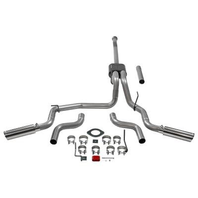 American Thunder Cat-Back Exhaust System Fits 2021-2025 Ford F-150 2.7L, 3.5L, 5.0L. American Thunder, Cat-Back, Dual Exit Stainless Steel Exhaust System Flowmaster