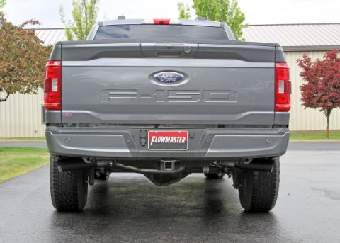 Outlaw Cat-Back Exhaust System Fits 2021-2025 Ford F-150 2.7L, 3.5L, 5.0L, 3.0 Inch Outlaw Dual Exit Stainless Steel Cat-Back Exhaust System Flowmaster