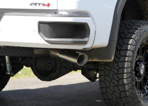 Outlaw Cat-Back Exhaust System Fits 2020-2026 Silverado/Sierra 2500Hd/3500Hd 6.6L Gas V8, Outlaw Series, 3.50 Inch To Dual 3.00 Inch Cat-Back, Dual Rear Exit, Stainless Steel Exhaust System Flowmaster
