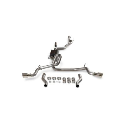 American Thunder Cat-Back Exhaust System Fits 2024-2025 Toyota Tacoma 2.4-Liter, All Wheelbases, American Thunder Dual Out Rear Or Side Exit, Cat-Back Exhaust System, Stainless Steel – Aggressive To Moderate Sound Flowmaster