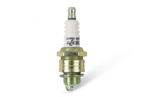 HP Copper Spark Plug Shorty 14MM Thread .375 In Reach Gasket Seat 8 Pack Of 0437S ACCEL