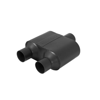 Super 10 Series Chambered Muffler Super 10 Series Stainless Steel 2.50 Center In 2.25 Dual Out Aggressive Sound Flowmaster