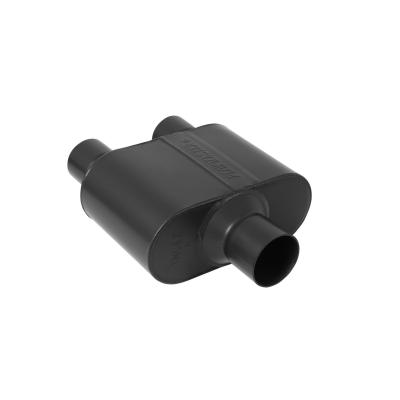 Super 10 Series Chambered Muffler Super 10 Series Stainless Steel 2.50 Center In 2.25 Dual Out Aggressive Sound Flowmaster