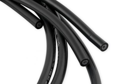 Spark Plug Wire Set Universal 135 Deg Black Ceramic Boots 9002Ck, Spark Plug Wires, Pro Fit Ceramic, Spiral Core, 8Mm, Black, Set ACCEL
