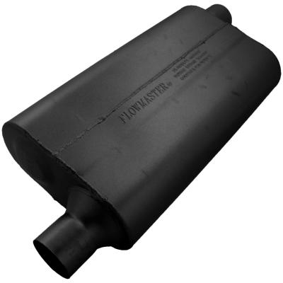 50 Series Delta Flow Chambered Muffler 50 Delta Flow 2.25 Offset In 2.25 Offset Out Moderate Sound Flowmaster