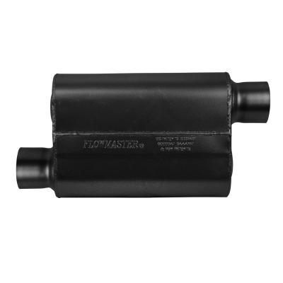 40 Series Delta Flow Chambered Muffler 40 Delta Flow 3.00 Offset In 3.00 Offset Out Aggressive Sound Flowmaster