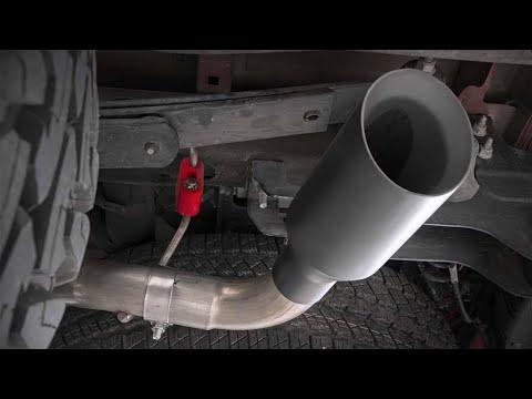 Dual Cat-Back Exhaust System w/Black Tips 14-18 Silverado/Sierra 1500 5.3L Rough Country