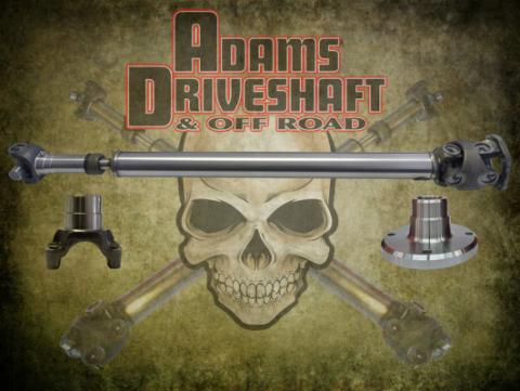 JL Rear 1350 Solid CV Driveshaft 4 Door (Rubicon - Sport - Sahara) Adams Driveshaft