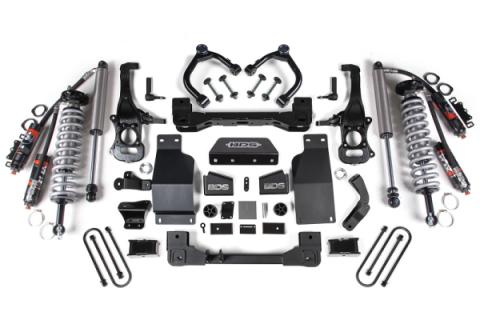 25-Up Silverado/Sierra 1500 4WD 4 Inch Suspension Lift Kit 3.0 Diesel / 2.7 Gas 3 Inch Rear Block -Fox 2.5 PES C/O Front Fox 2.5 PES Rear BDS Suspension