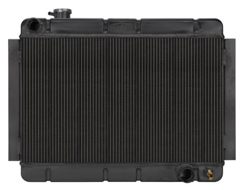 67-69 Camaro Nova Firebird Manual Performance Radiator Black Night Rider Series Cold Case Radiators