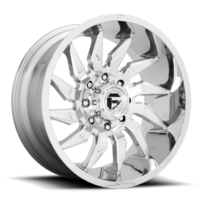 Aluminum Wheels 22X10 Saber D743 6 On 135 Chrome 87.1 Bore -18 Offset Fuel Off Road Wheels