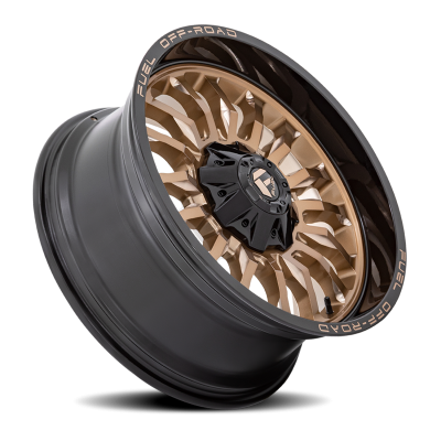 Aluminum Wheels 20X10 Arc D797 5 On 127/5 On 139.7 Platinum Bronze/Black Lip 87.1 Bore -18 Offset Fuel Off Road Wheels