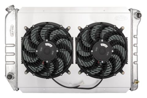 97-03 Ford Truck F150 Coyote Swap Aluminum Performance Radiator With Dual 12 Inch Fan Kit Cold Case Radiators