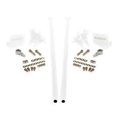 HSP Traction Bars For 2011-2017 Ford Powerstroke 6.7 Liter F250 F350 SRW Extended Cab Short Bed-Polar White