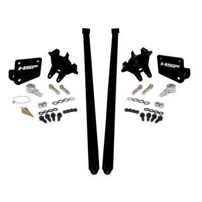 HSP Traction Bars For 2017.5-2022 Ford Powerstroke 6.7 Liter F350 SRW Extended Cab Short Bed-Silk Stain Black