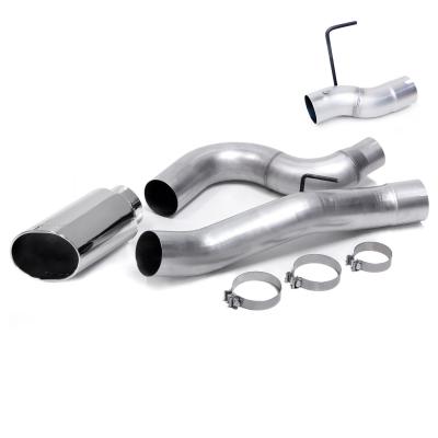 Monster Exhaust System 5-inch Single Exit Chrome Tip for 13-18 Ram 2500/3500 6.7L Cummins Mega-Cab SB Banks Power