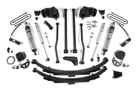 8 Inch Lift Kit 09-13 Ram Coil Over Long Arm w/4 inch Axle Rear Block Kit Diesel With Fox Shocks