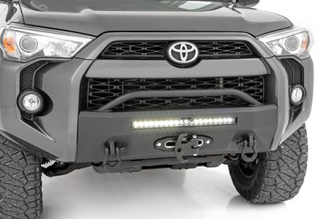 Front Bumper Hybrid 20 Inch Black LED Amber Toyota 4Runner 2WD/4WD (14-24) Rough Country
