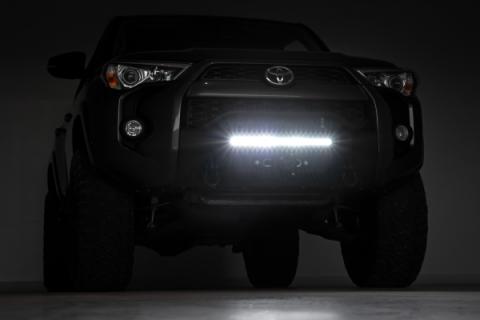 Front Bumper Hybrid 20 Inch Black LED Amber Toyota 4Runner 2WD/4WD (14-24) Rough Country
