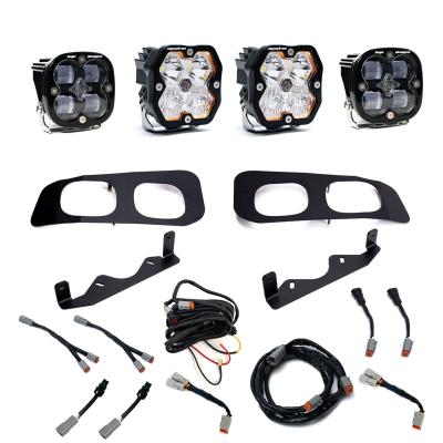 Squadron 2.0 Sport/Squadron Sae Dual Fog Pocket Light Kit Ford 2023-26 F-250/350 Super Duty Clear Toggle Baja Designs