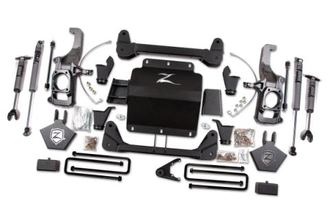 11-19 Silverado/Sierra 2500HD/3500HD 5.0 Inch Torsion Bar Drop Lift Kit Without Top Overload With Fox Adventure Shocks Zone Offroad