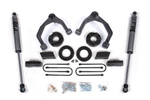 3.5 Inch Lift Kit For 25-Up Silverado/Sierra 1500 4WD Fox Adventure Series Zone Offroad