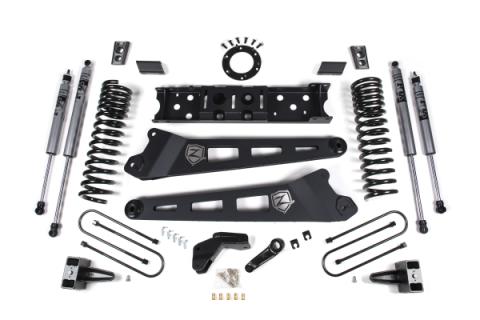 19-24 RAM 3500 4 Inch Radius Arm Bracket Gas 3 Inch Rear Block Without Overload Adventure Shocks Zone Offroad